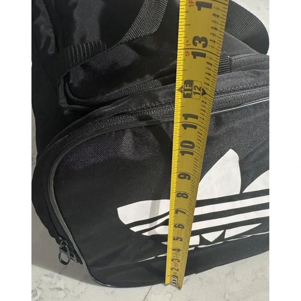 adidas Originals Santiago Duffel Bag Medium Black White Travel Weekender 976131